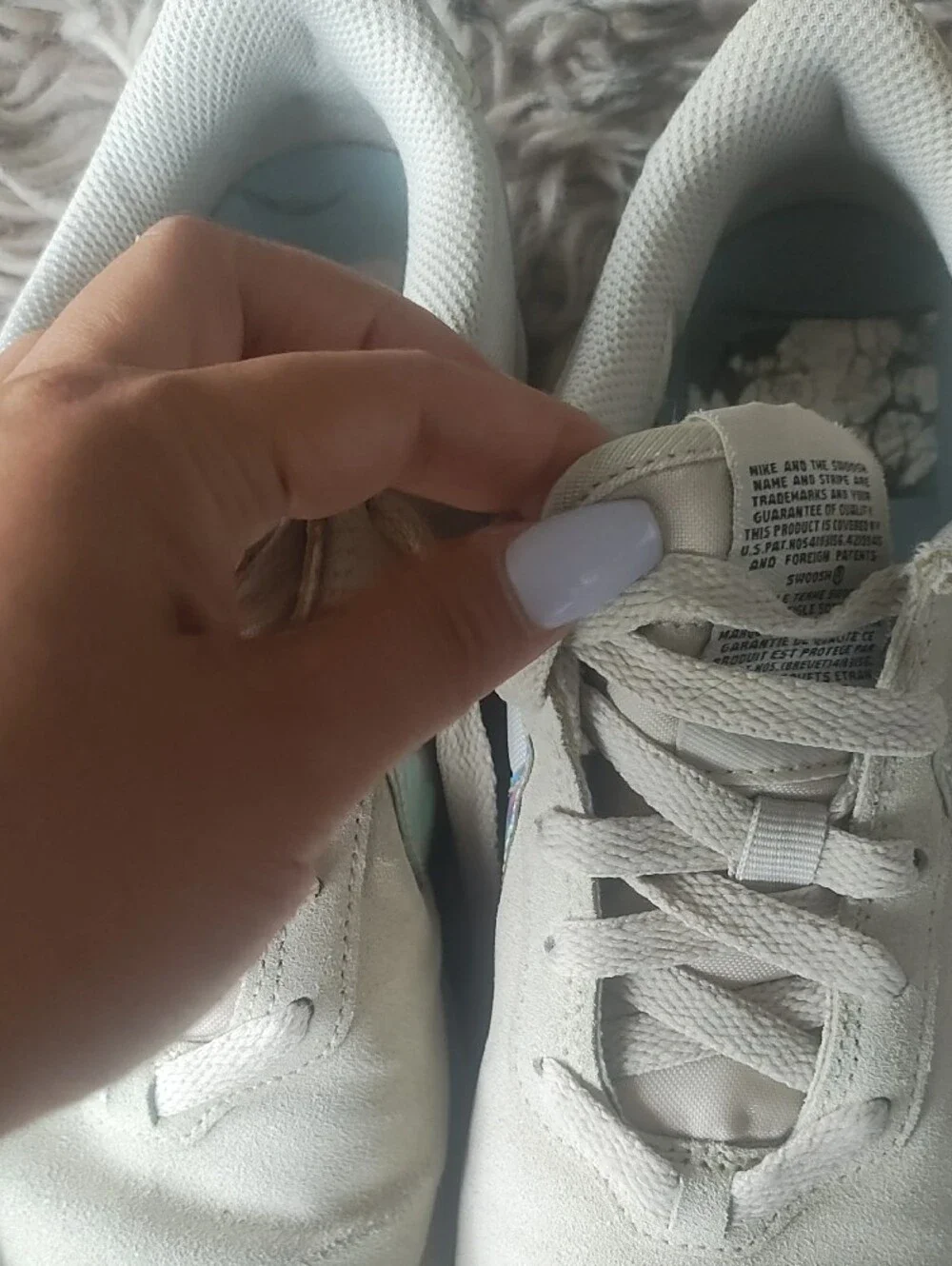 Rare Nike Cortes Holographic Logo